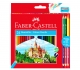 Цветни моливи "Замък" + 6/12 цвята + острилка Faber-Castell